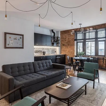 Industrial Style 2bd In Centre Riga